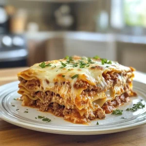 Rustic Beef Lasagna Bake