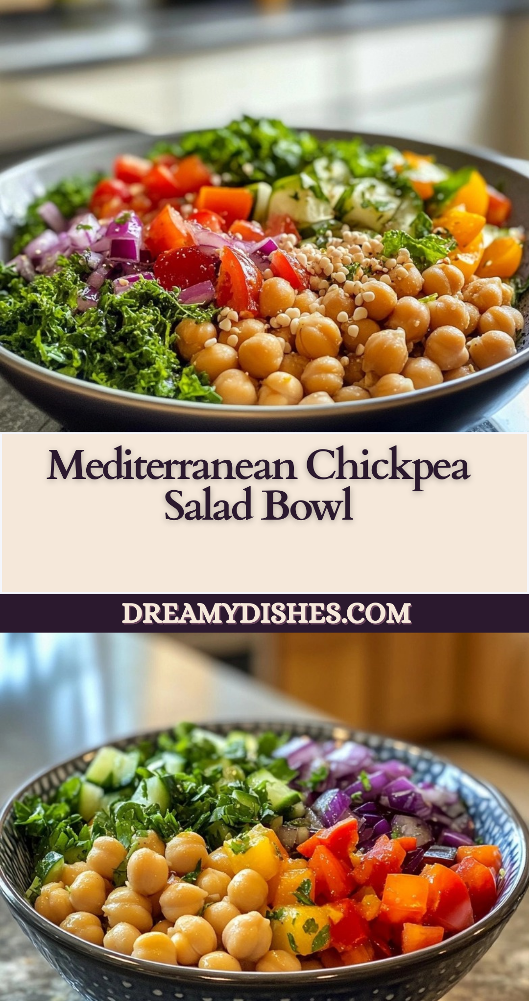 Mediterranean Chickpea Salad Bowl