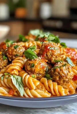 Spicy Turkey Meatball Pasta