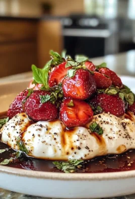 Burrata with Roasted Balsamic Strawberries