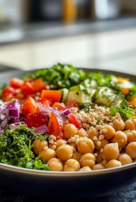 Mediterranean Chickpea Salad Bowl