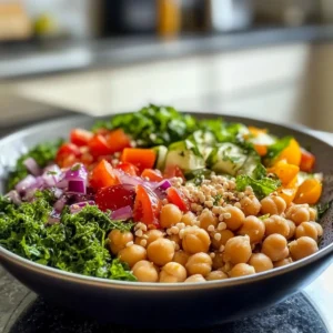 Mediterranean Chickpea Salad Bowl