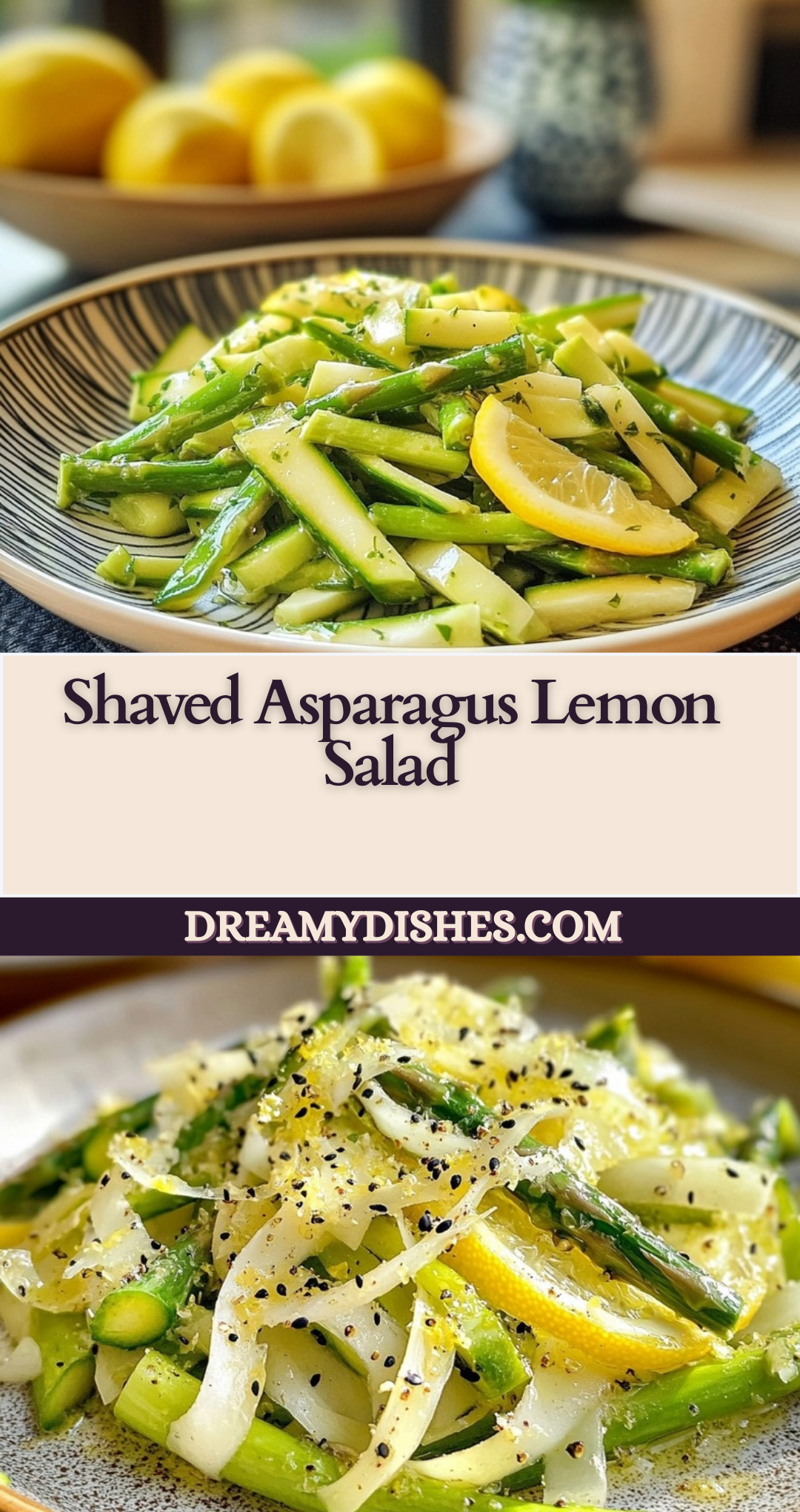 Shaved Asparagus Lemon Salad