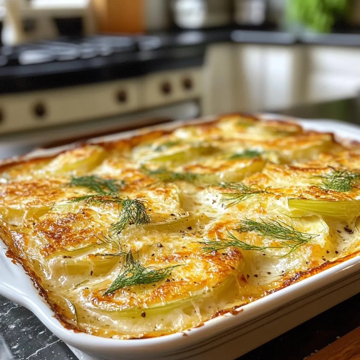 Baked Fennel Parmesan Gratin