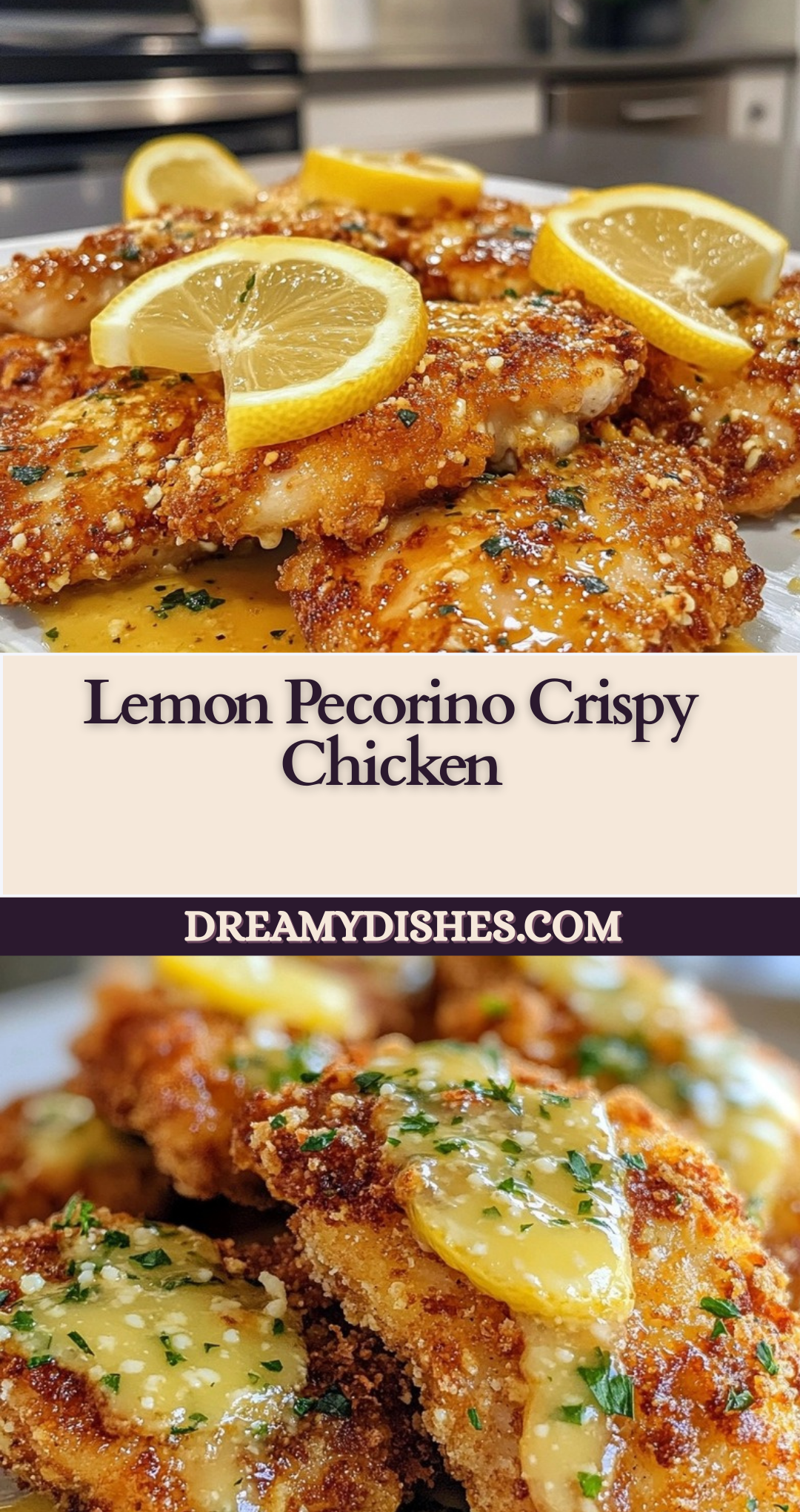 Lemon Pecorino Crispy Chicken