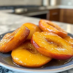 Air Fryer Peaches