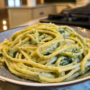 Creamy Avocado Spinach Pasta