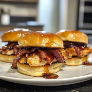 Maple Chicken Bacon Sliders