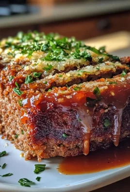 Mouthwatering Garlic Parmesan Meatloaf
