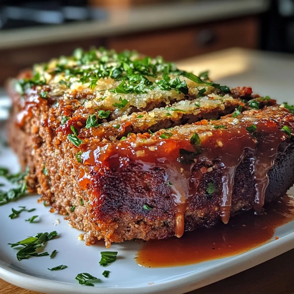 Mouthwatering Garlic Parmesan Meatloaf