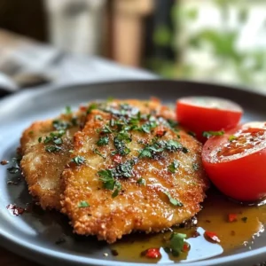 Crispy Chicken Schnitzel Plate