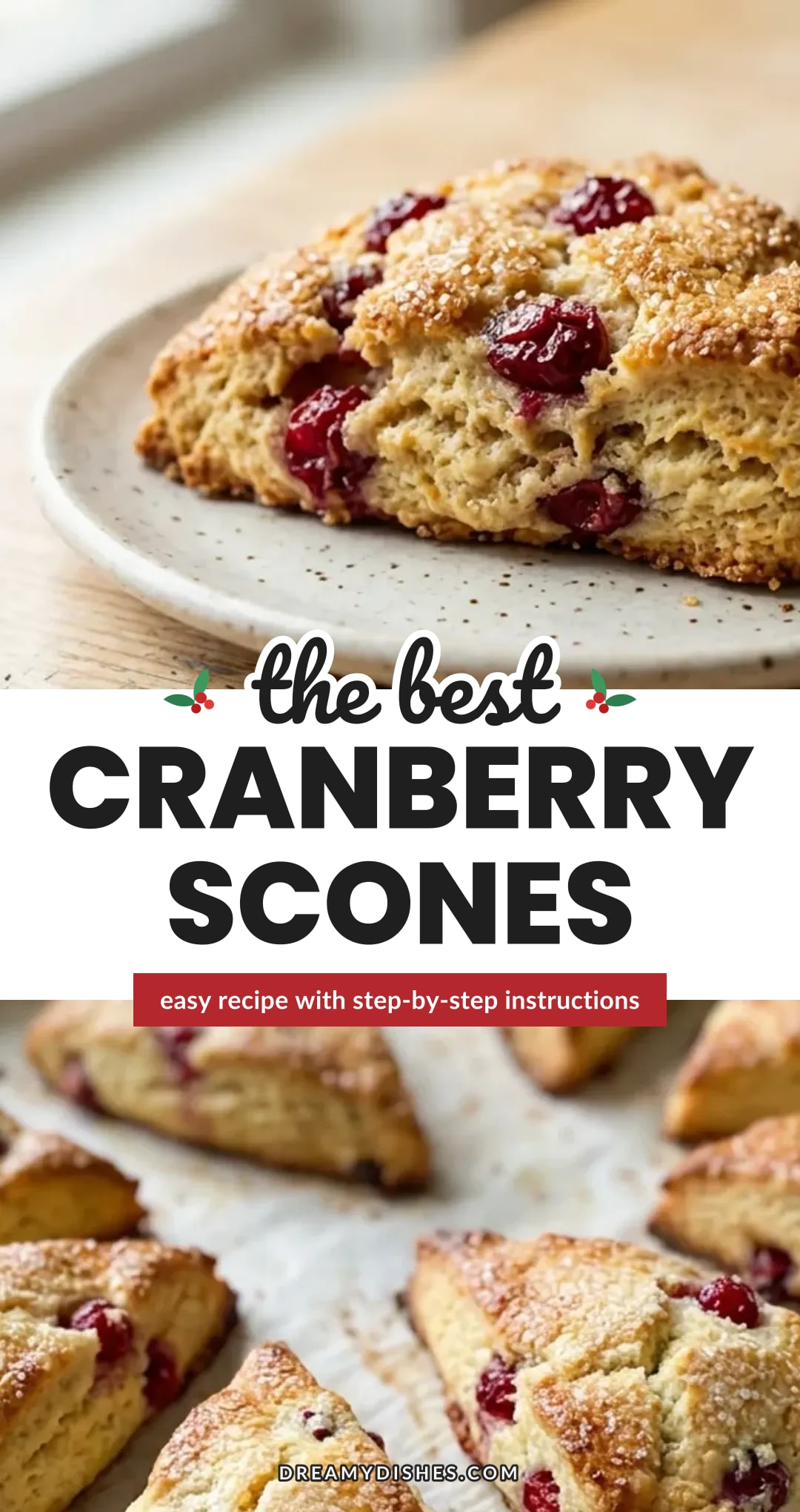 Cranberry Scone Recipe with Orange and Buttermilk