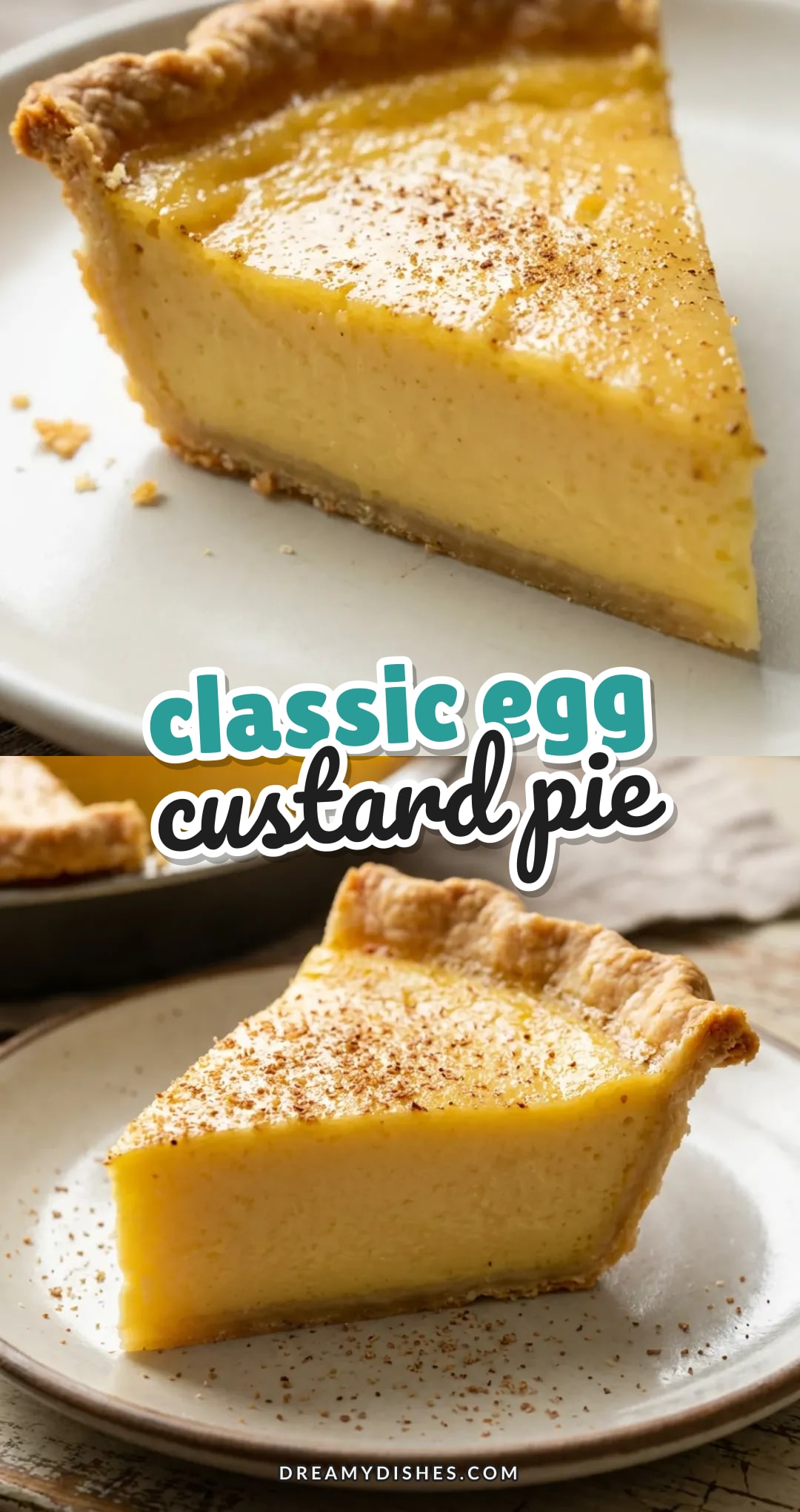Egg Custard Pie Recipe (Classic & Easy)
