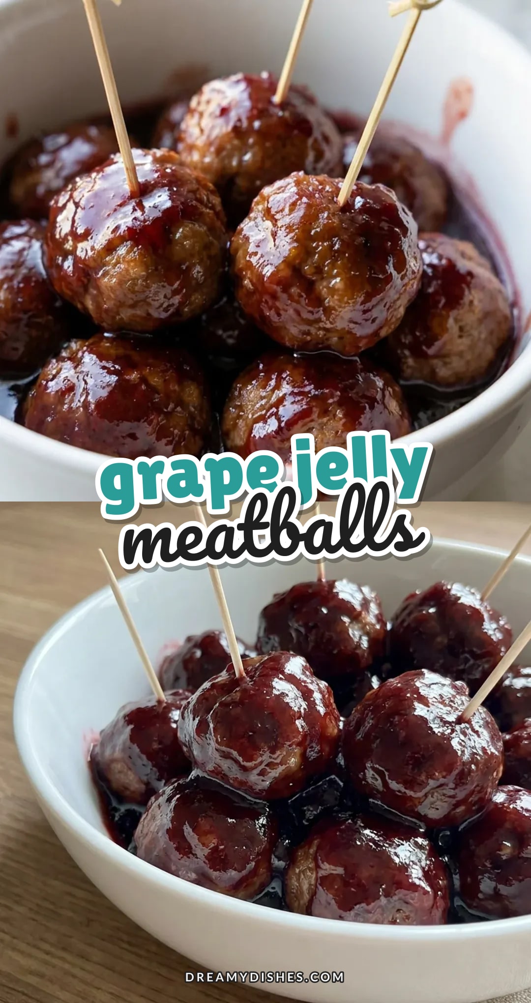 Grape Jelly Meatballs: The Easiest 3-Ingredient Party Appetizer