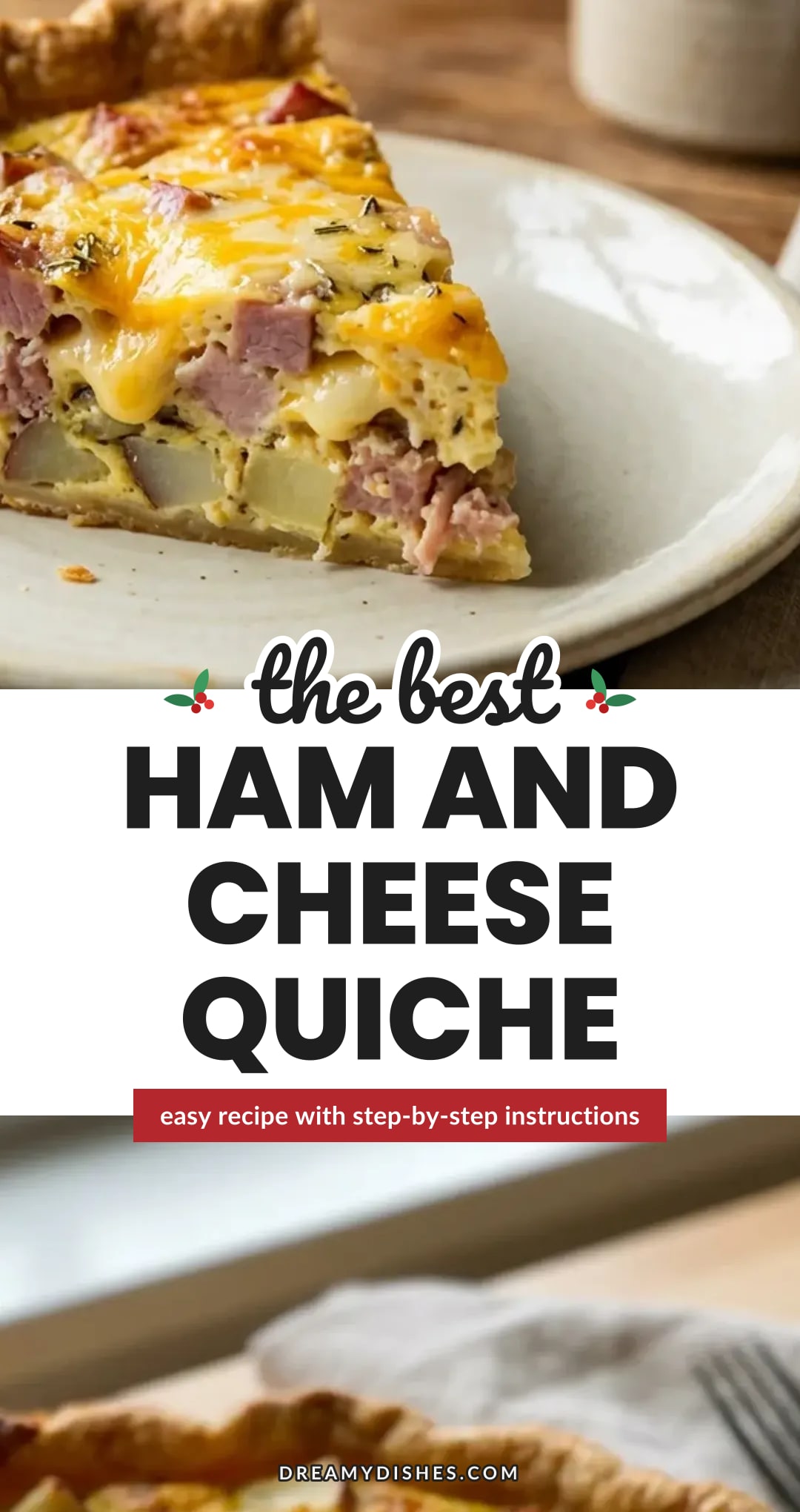 Ham and Cheese Quiche with Potatoes