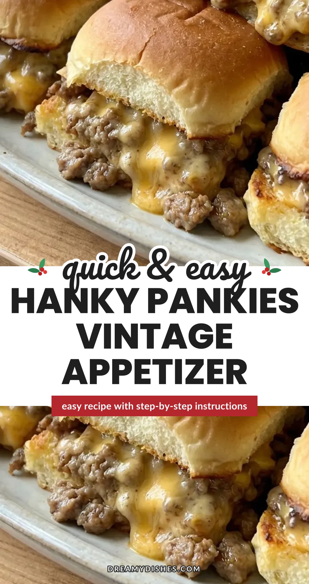 Hanky Pankies Vintage Appetizer Recipe | Easy Party Sliders